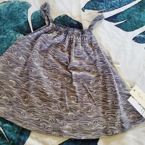 Rylee & Cru Grey White 18-24 Month Shirt Sleeveless Top NWT